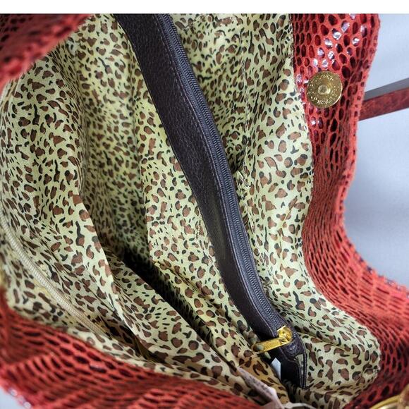 Womens Handbag Red Shoulder Strap Purse - Picture 4 of 6